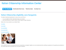 Tablet Screenshot of italiancitizenship.info